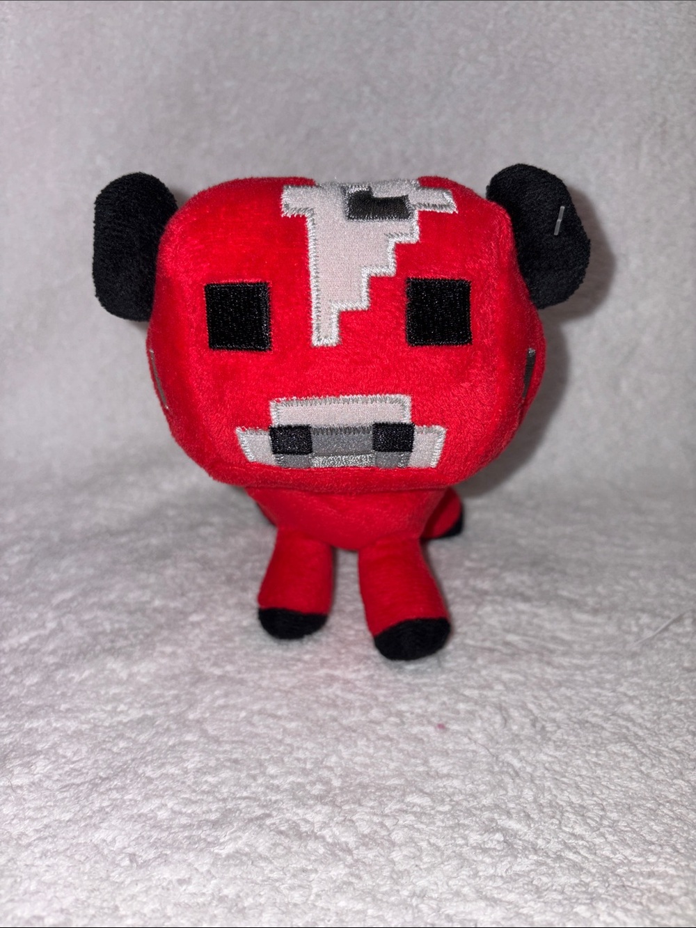 Minecraft Mojang Mooshroom Plush Red Cow 5” Stuffed Animal